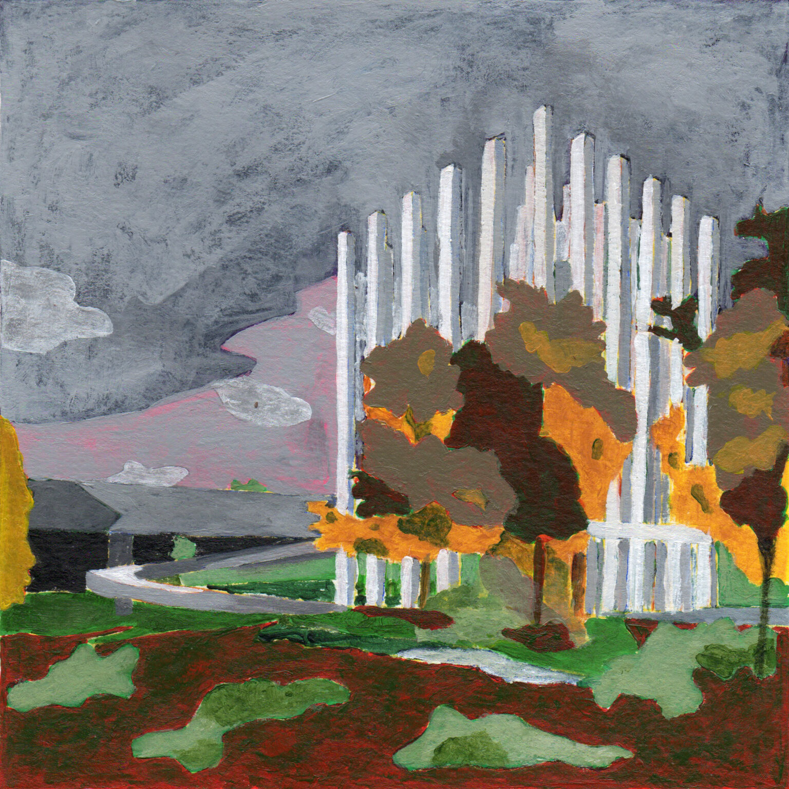 LESS acrylic perspective No 3, Pezo von Ellrichshausen, 2019